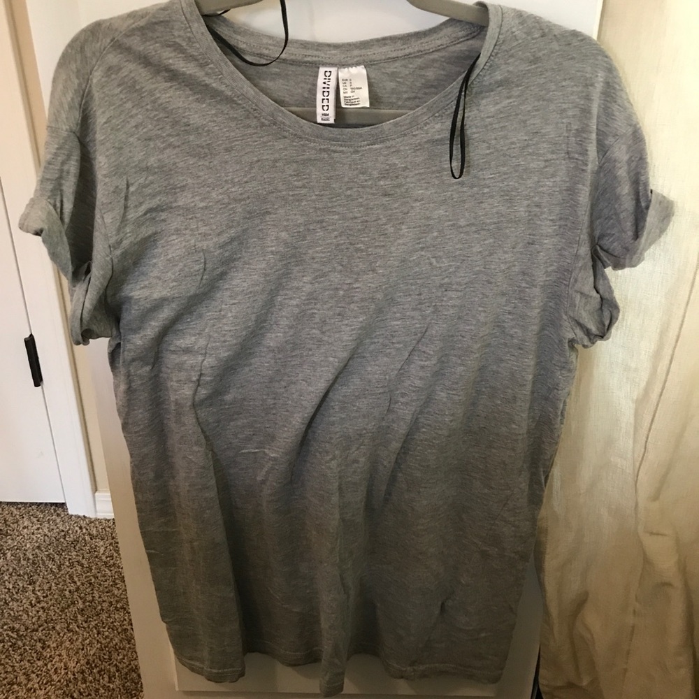 Grey t-shirt dress